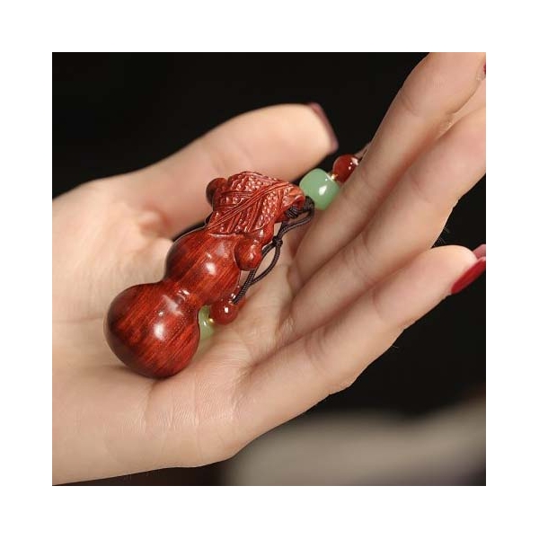 紫檀小葫芦手把件