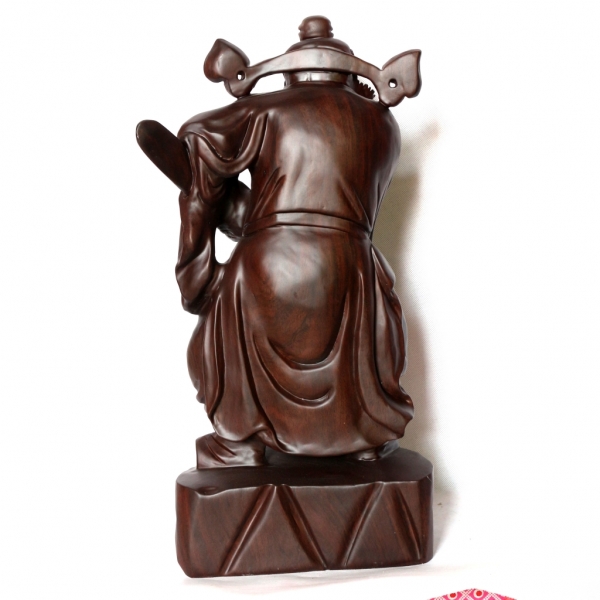 钟馗摆件黑檀木风水用品镇宅雕像