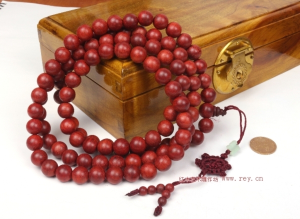 紫檀木108颗念珠0.8规格