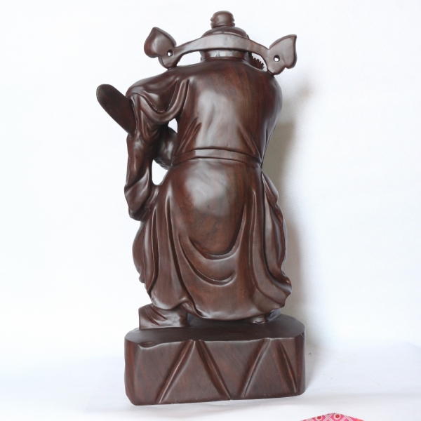 钟馗摆件黑檀木风水用品镇宅雕像