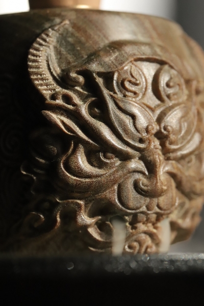 绿檀木倒流香龙头